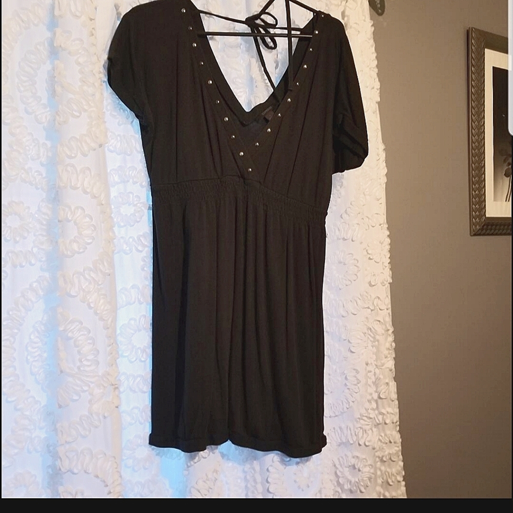 Black studded top